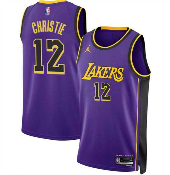 Men's Los Angeles Lakers #12 Max Christie Purple 2024 Statement Edition Stitched Basketball Jersey Dzhi,We sell and wholesale Men's Los Angeles Lakers #12 Max Christie Purple 2024 Statement Edition Stitched Basketball Jersey Dzhi on line form chian!